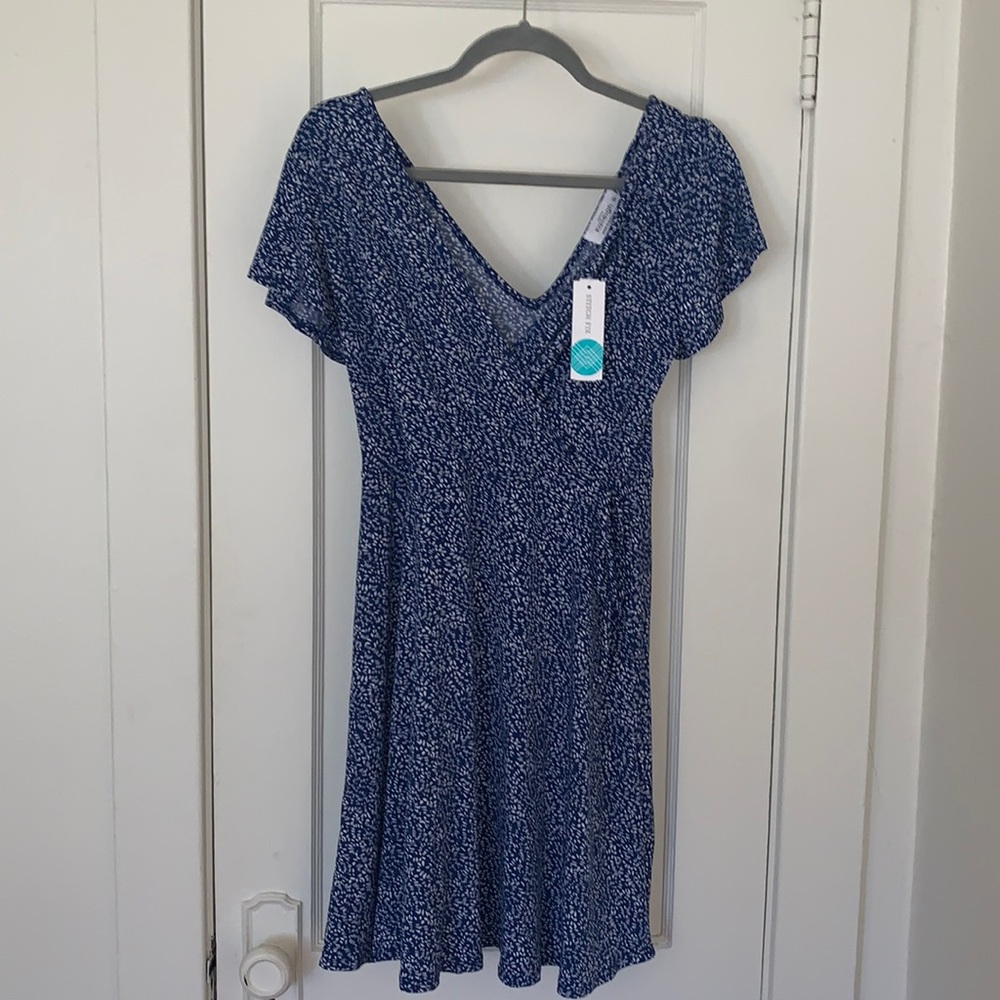 Kaileigh blue wrap dress